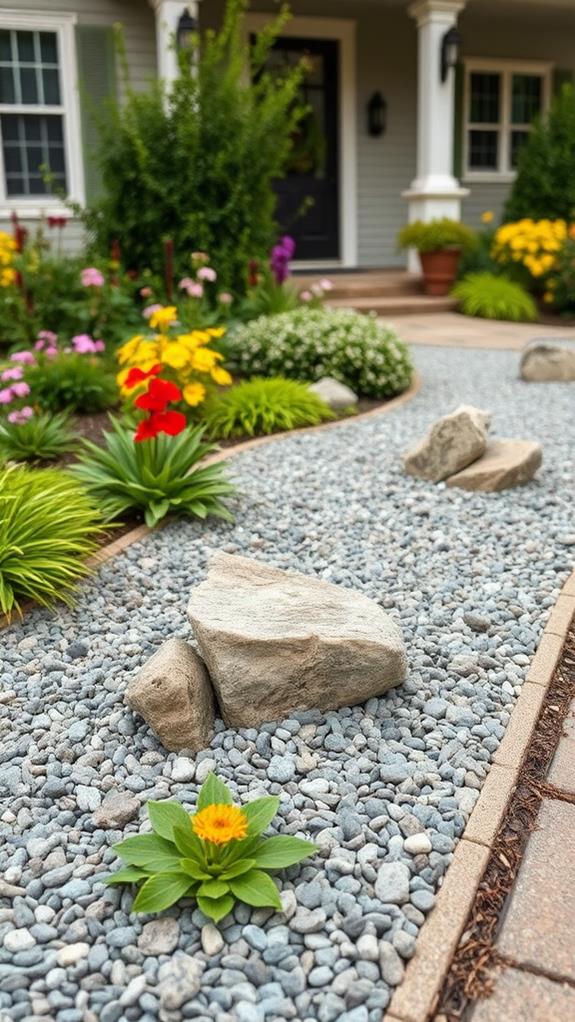 aesthetic gravel edge design