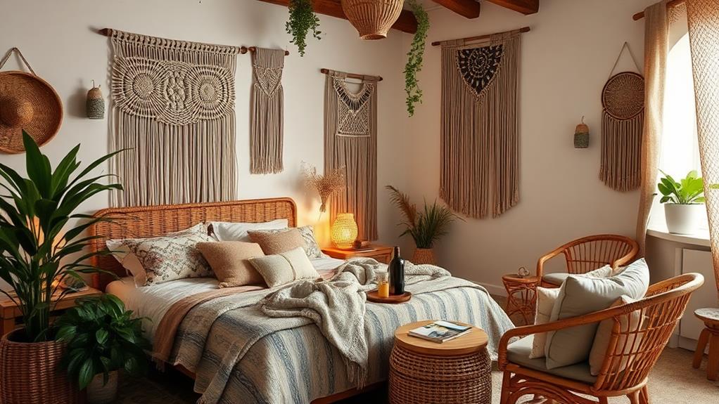 bohemian bedroom design inspiration