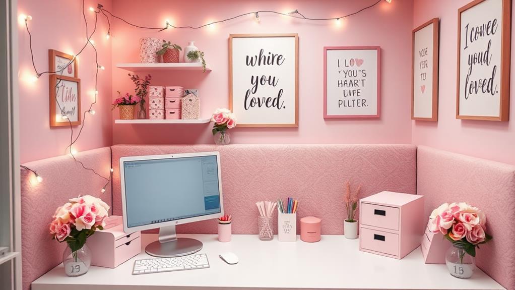 charming feminine workspace inspiration