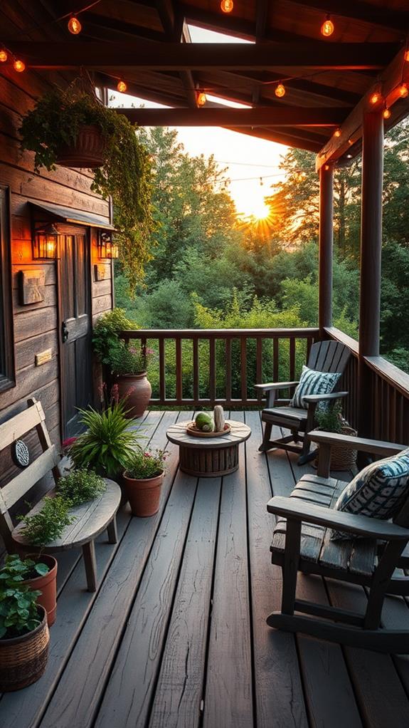 charming outdoor wooden space