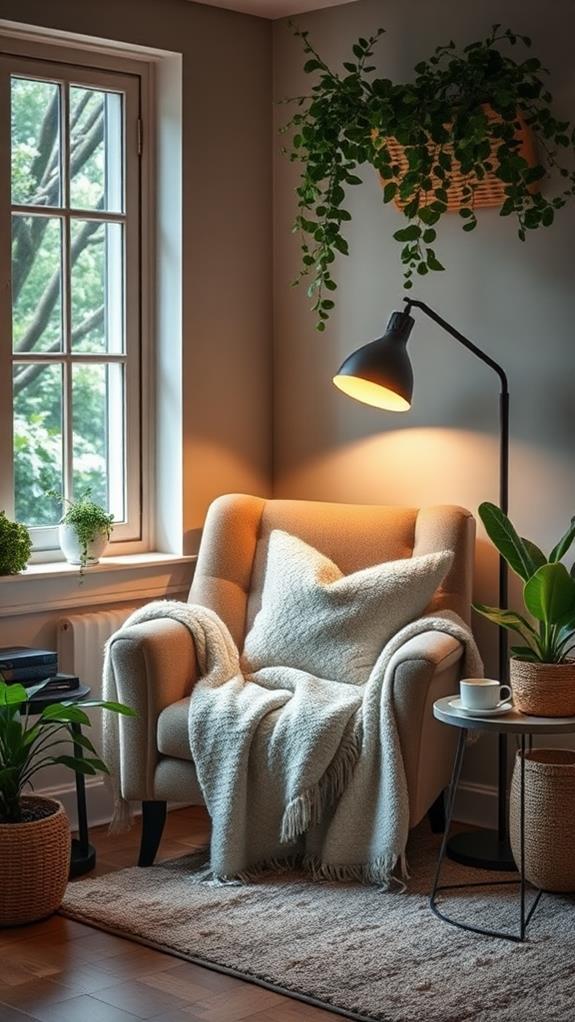 comfortable book nook spaces