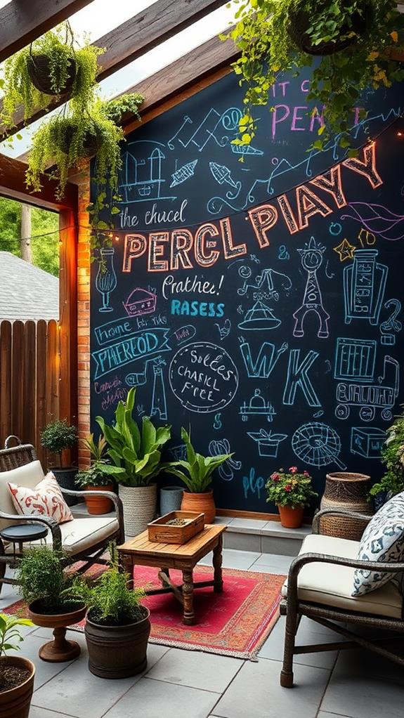 create a chalkboard wall