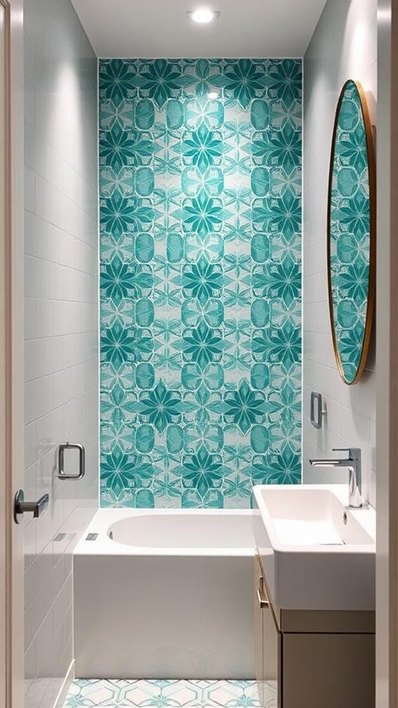 create a tiled accent wall