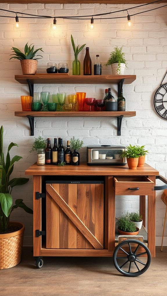 create cozy home bar