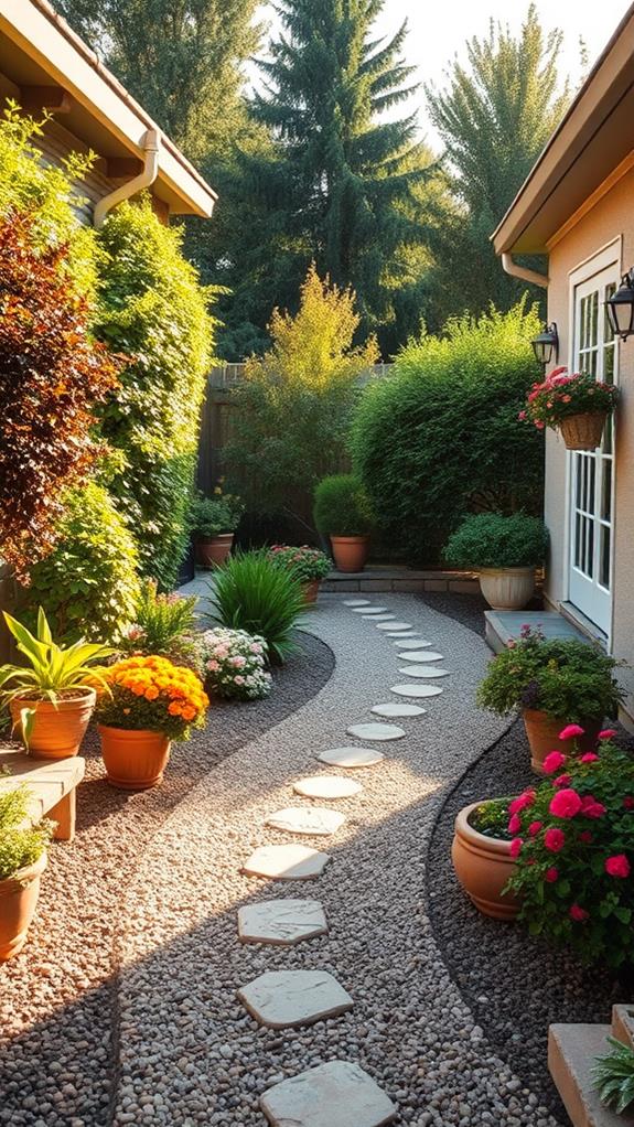 create gravel walkway installation