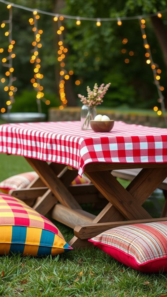 create outdoor dining space