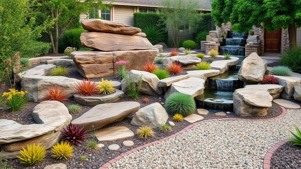 creative rock landscape designs