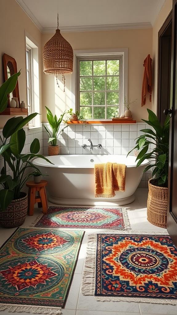 decorative floor bathroom accessories