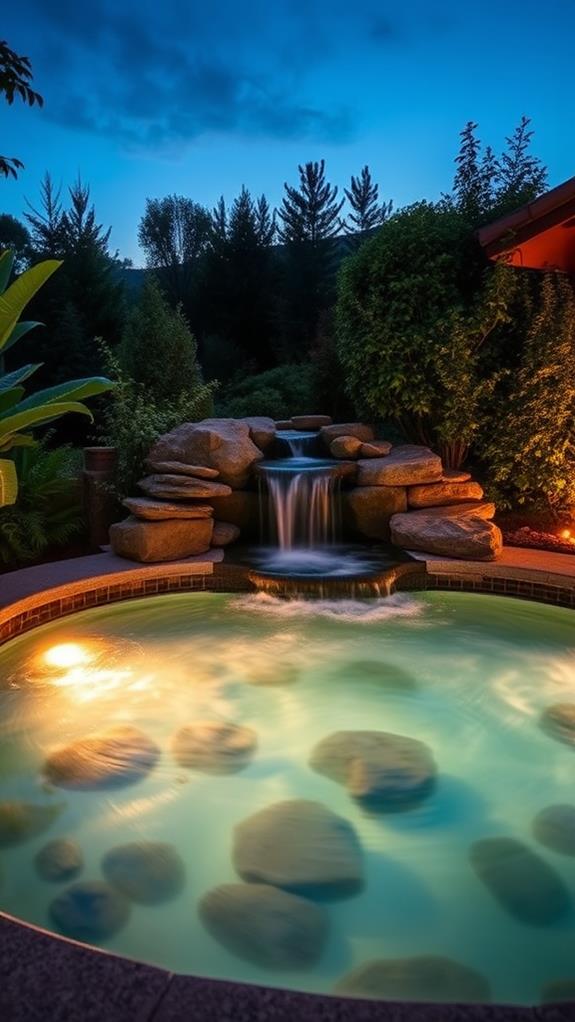 elegant outdoor water elements