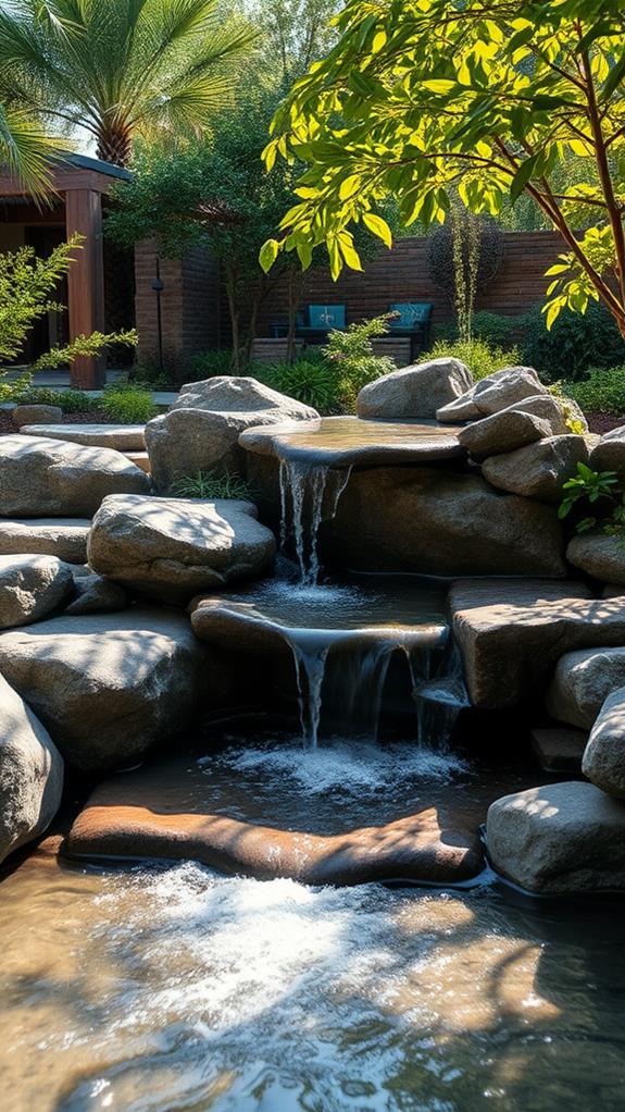 elegant outdoor water features