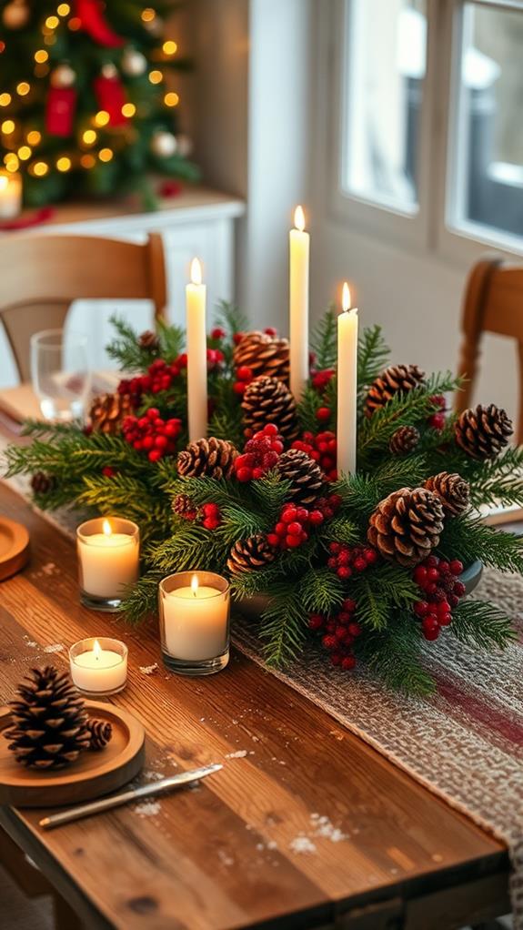 festive seasonal table decor