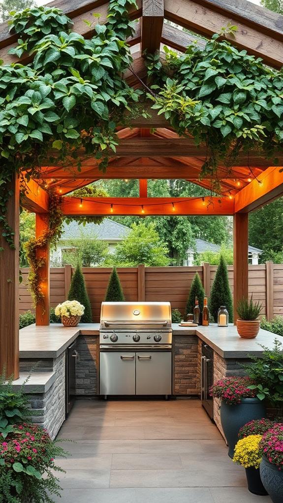 grilling shade structures available