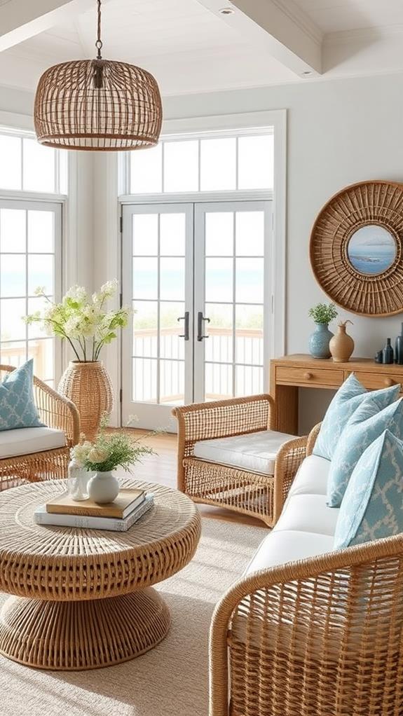 handcrafted rattan home decor