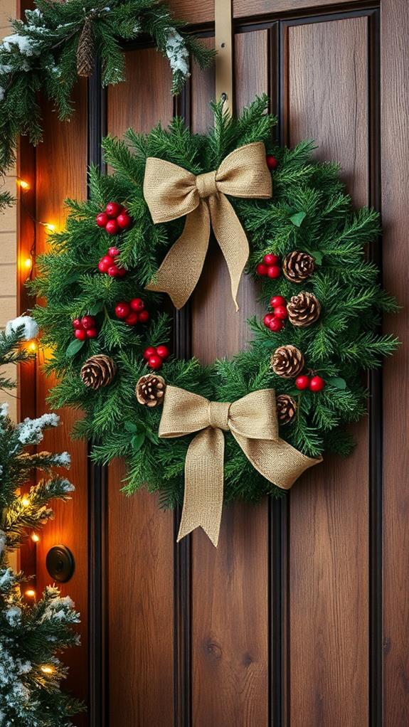 homemade holiday door decor