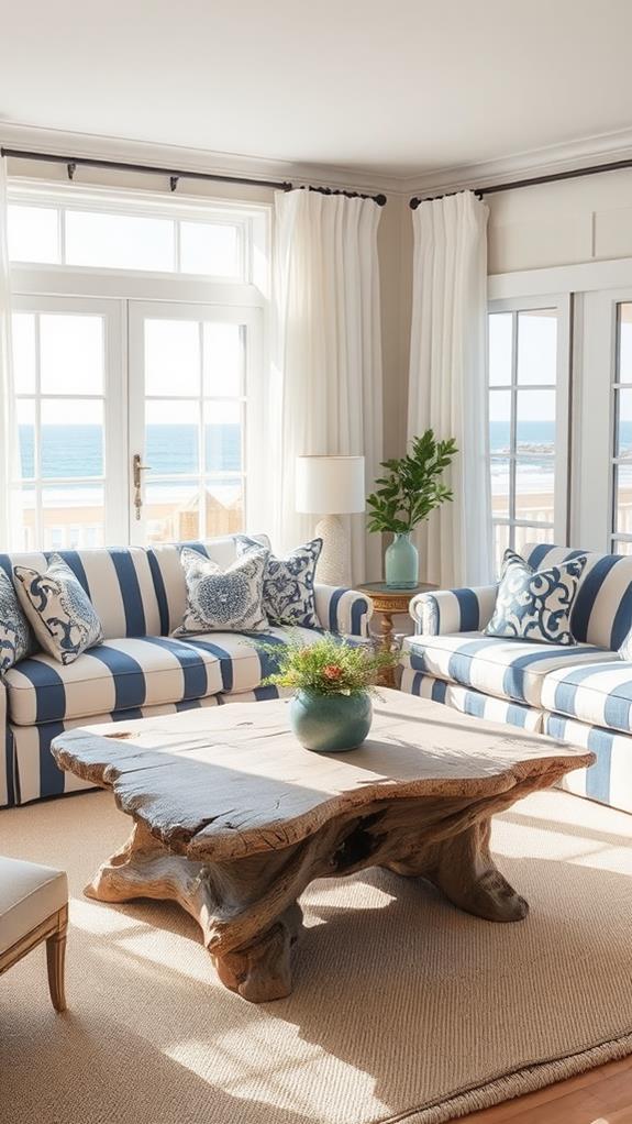 maritime inspired stripe designs