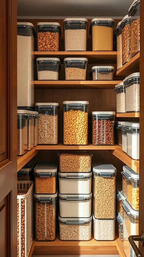 maximize storage with containers