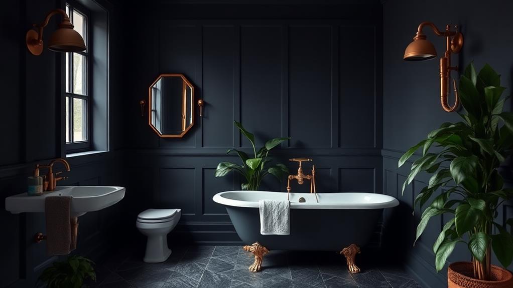 moody bathroom design inspiration