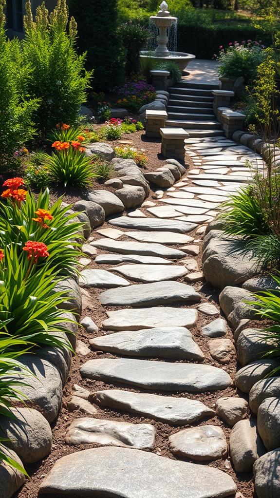 natural stone trail design