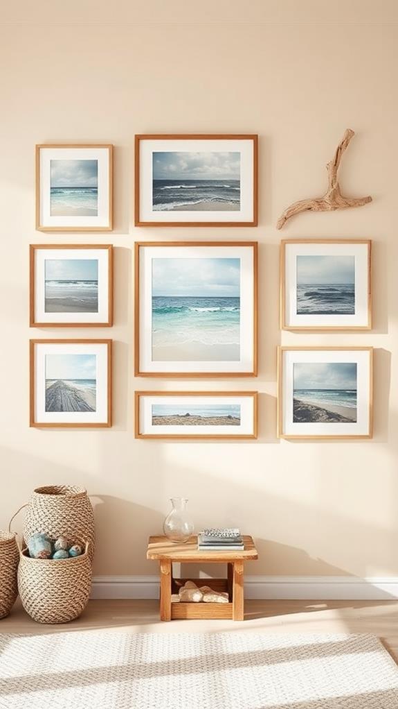 ocean inspired art display