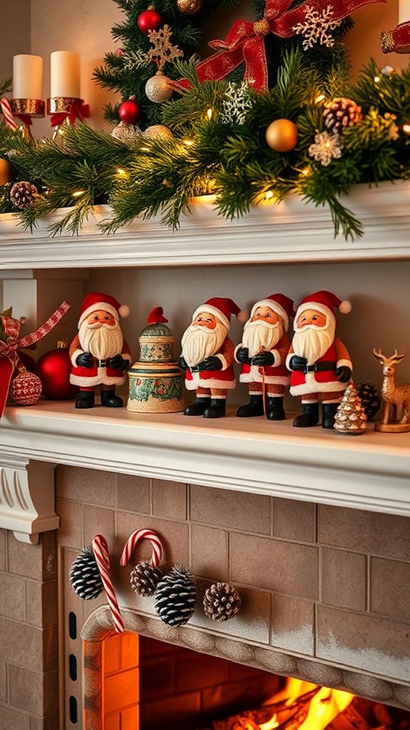 playful santa decorations collection