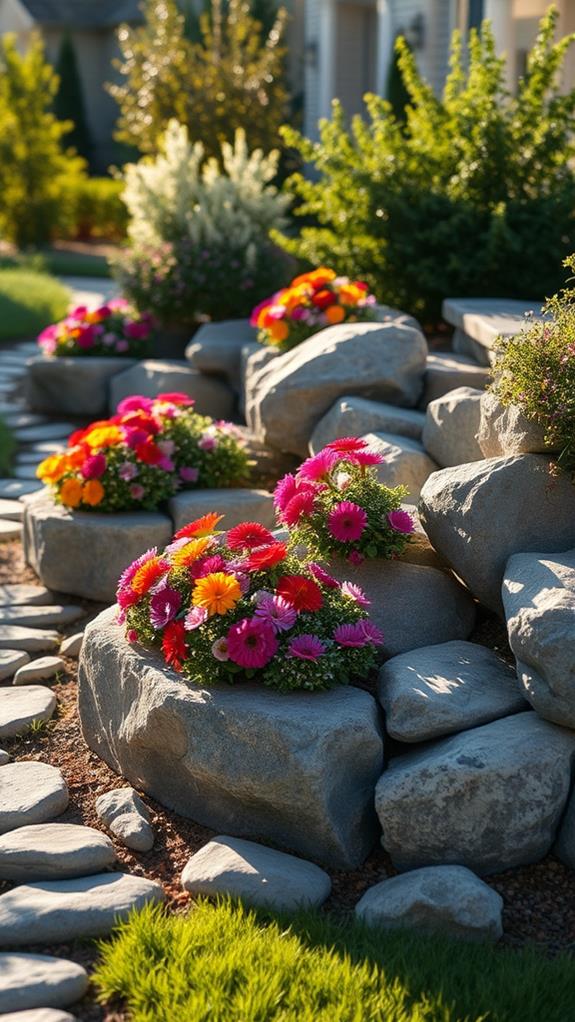 raised rock garden design