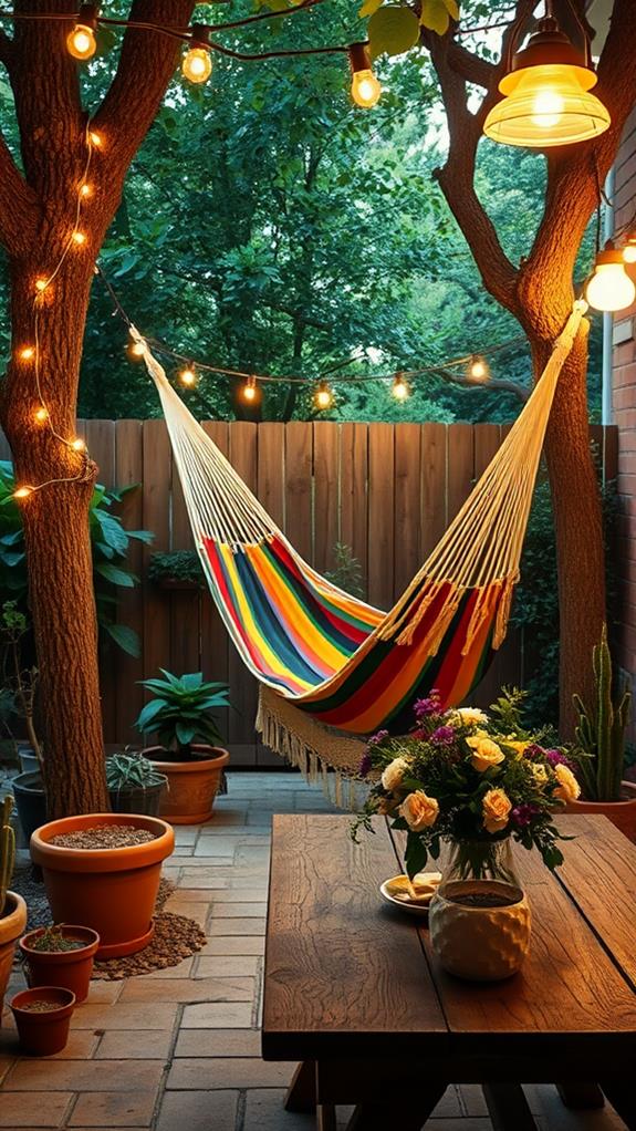 relax in a hammock