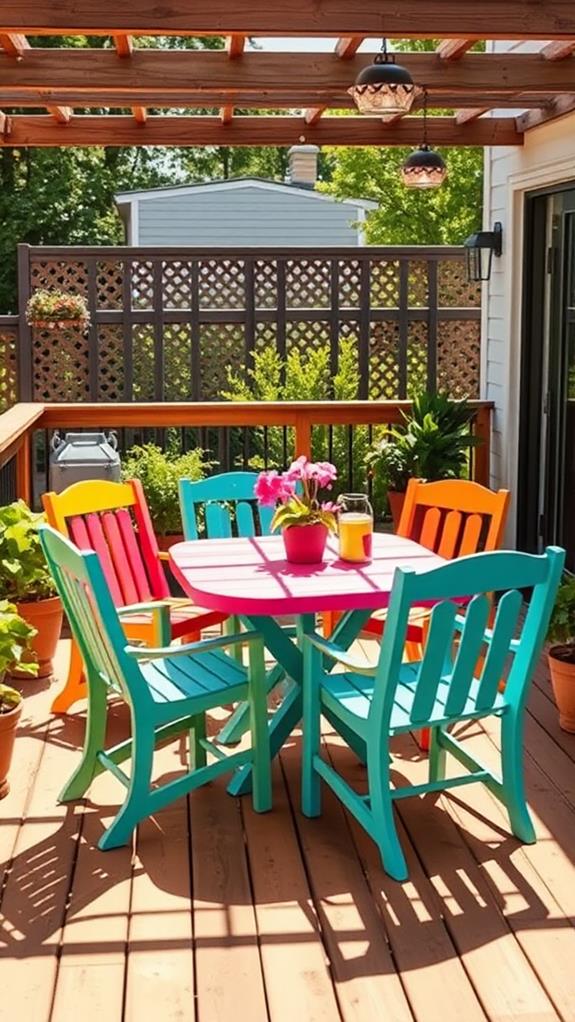 revitalize outdoor furniture colorfully