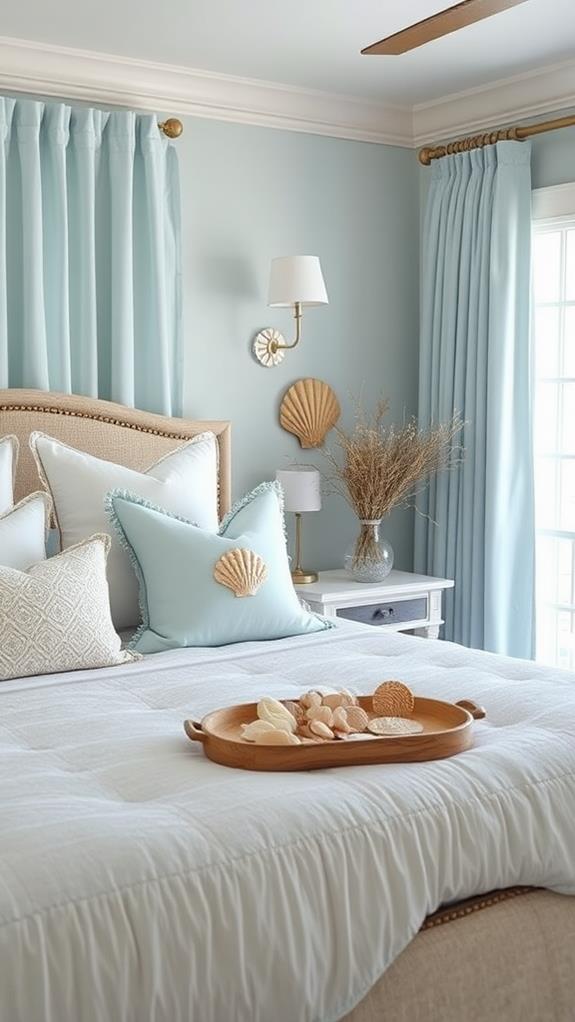 seashell inspired decorative elements