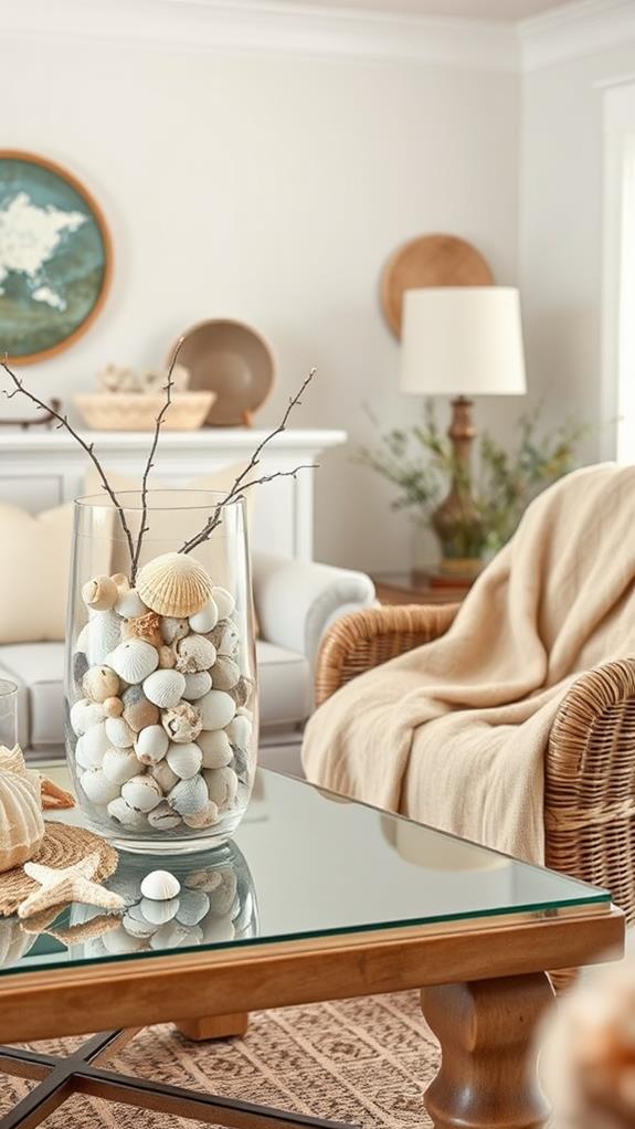 seashell inspired home accents