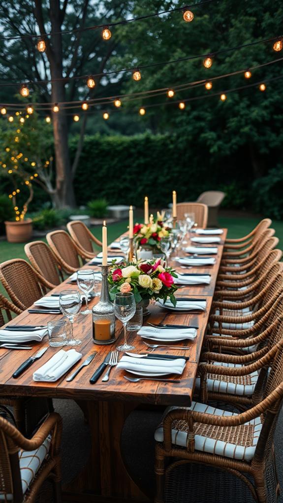 sophisticated table arrangement