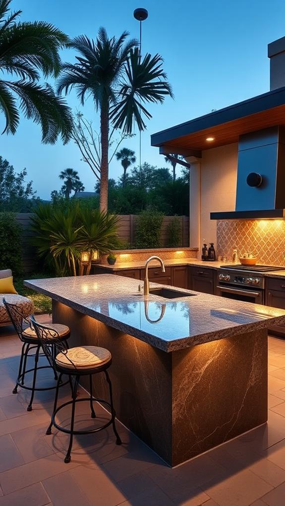 stylish backyard cooking spaces