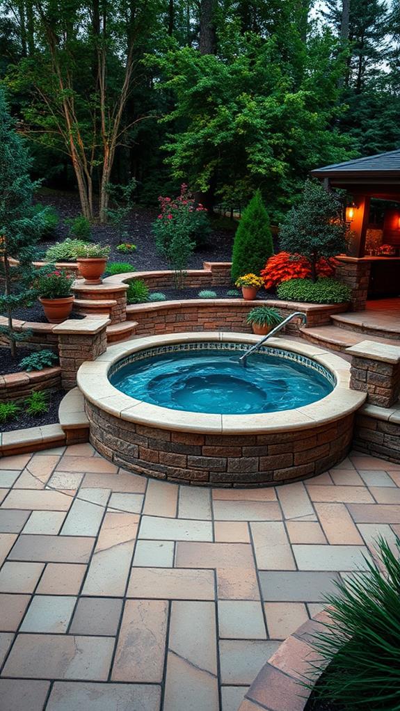 stylish outdoor stone flooring