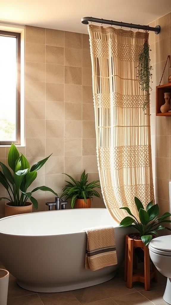 stylish textured shower curtains