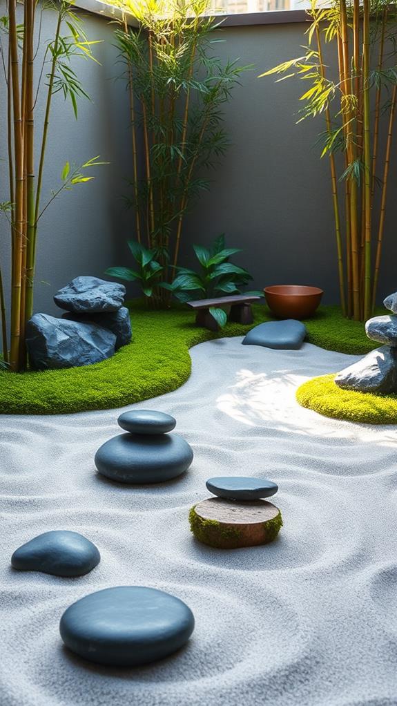 tranquil stones in zen