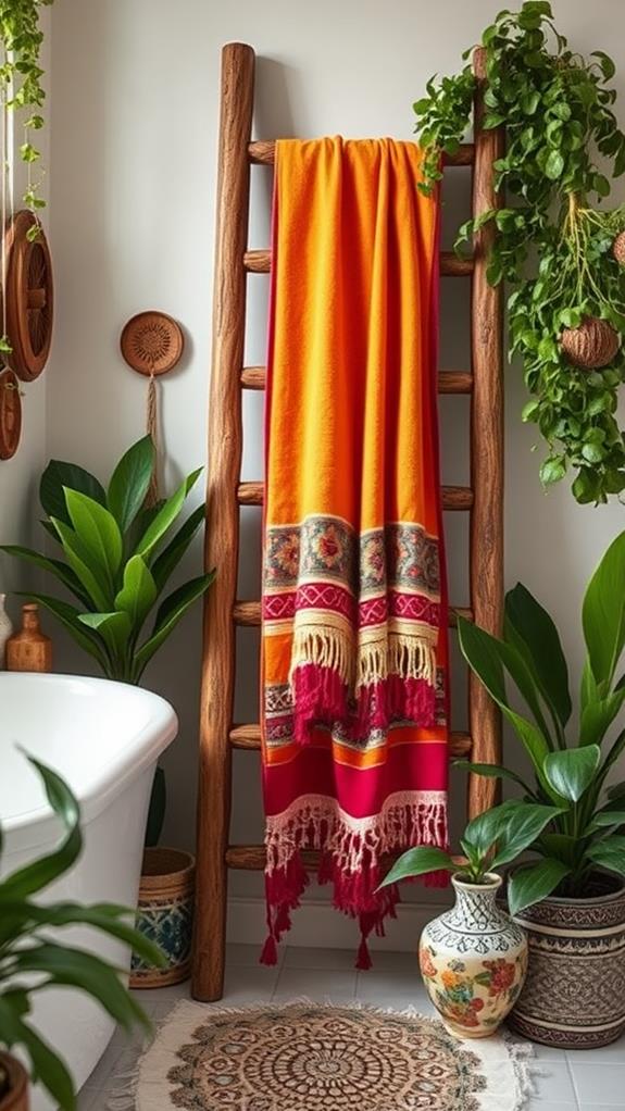 vibrant decorative bath towels