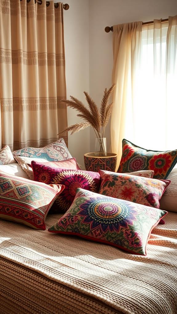 vibrant decorative cushion covers