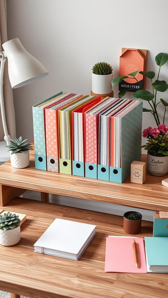 vibrant organizational document holders