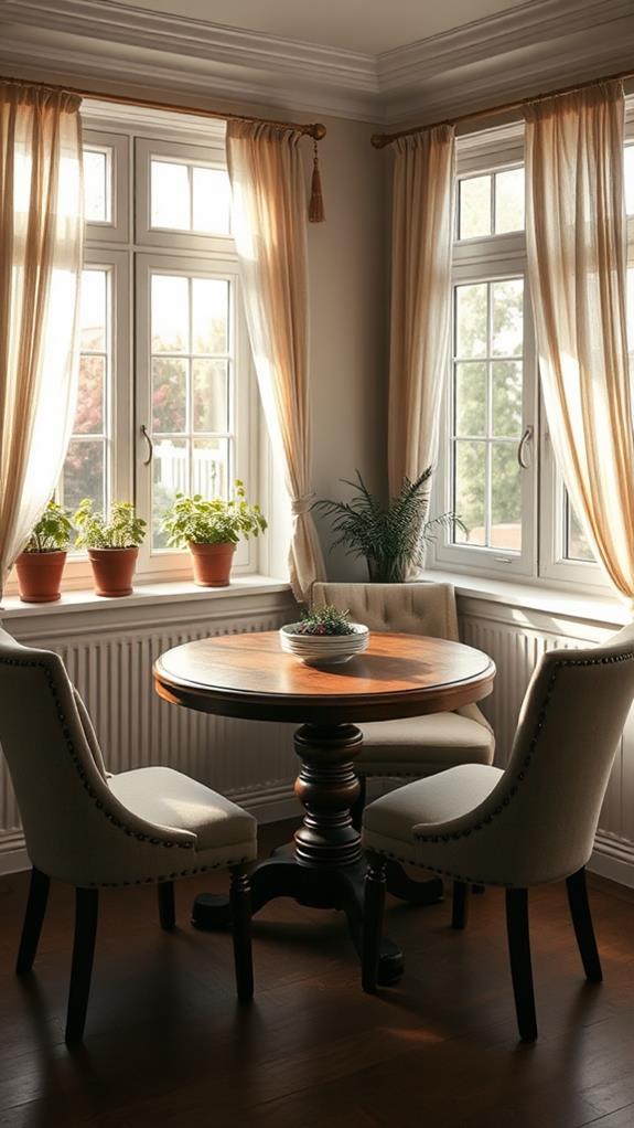 warm morning dining space