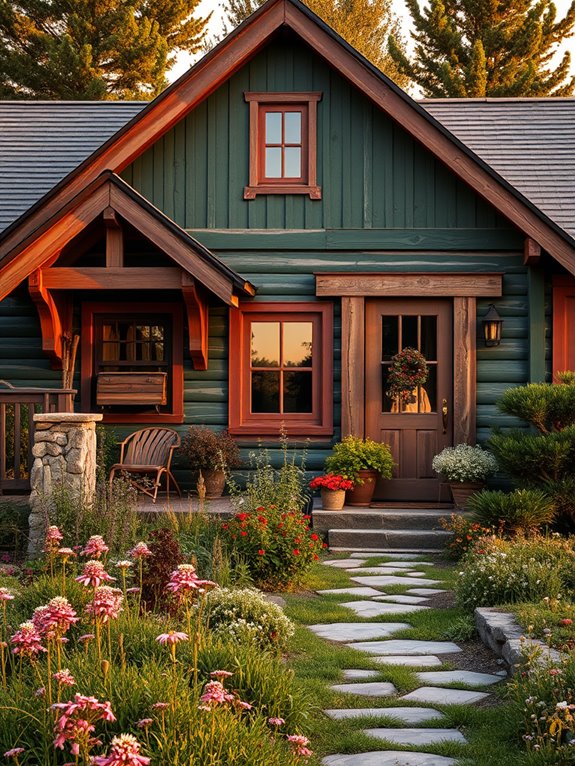 charming rustic home colors