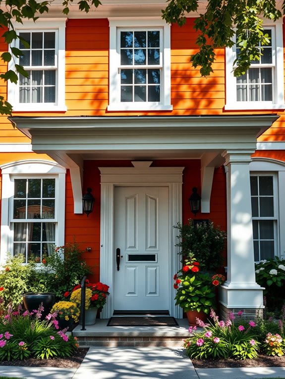 color combination burnt orange