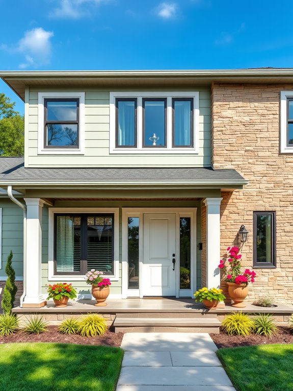 stone inspired exterior color palette