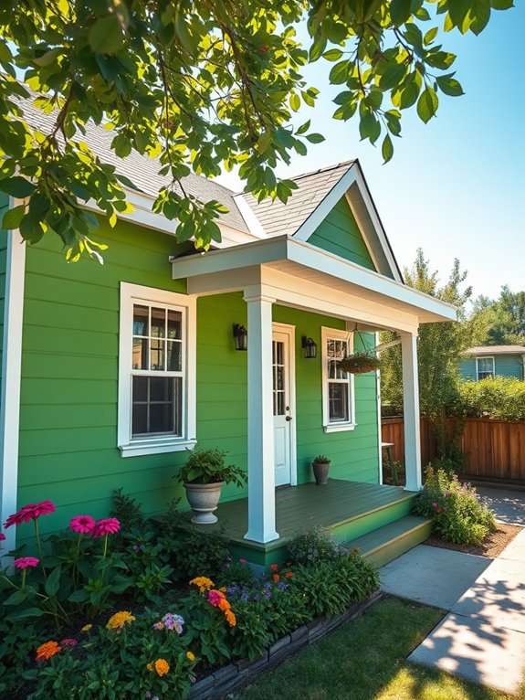 vibrant emerald lawn