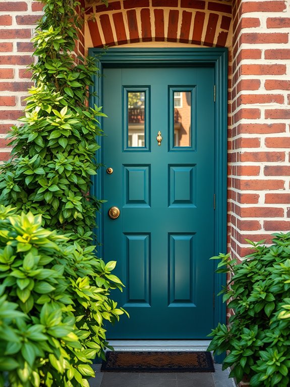 vibrant entryway color inspirations