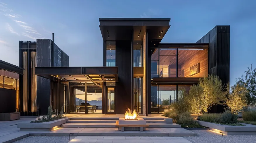 View of 24+ Luxury Industrial House Exterior Ideas To Inspire Your Dream Home