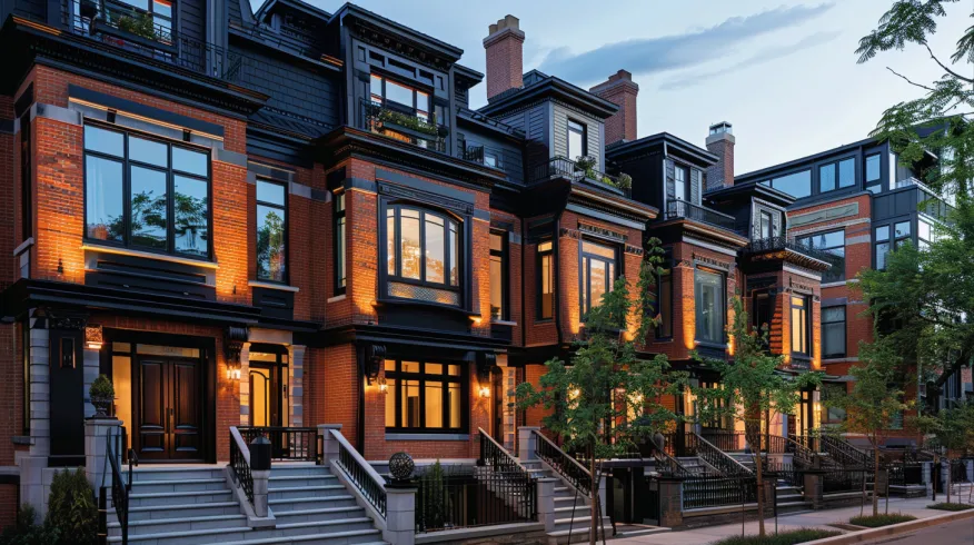 25+ Stunning Luxury Urban Townhouse Exterior Designs That Makes a Statement