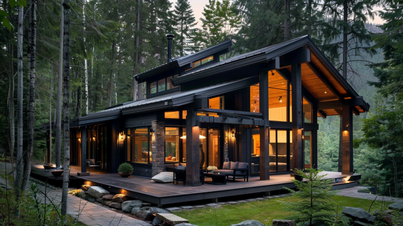 25+ Elegant Mountain Cabin Exteriors That Blend Nature and Luxury