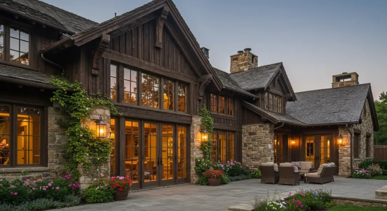 22+ Elegant Rustic Luxury House Ideas for a Warm Sophisticated Look