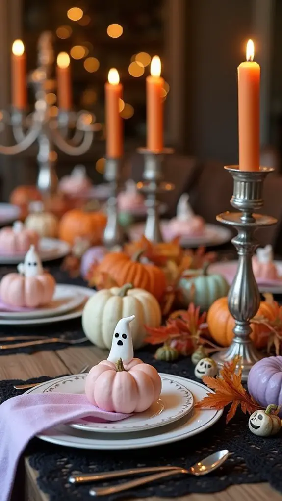 adorably scary halloween table settings
