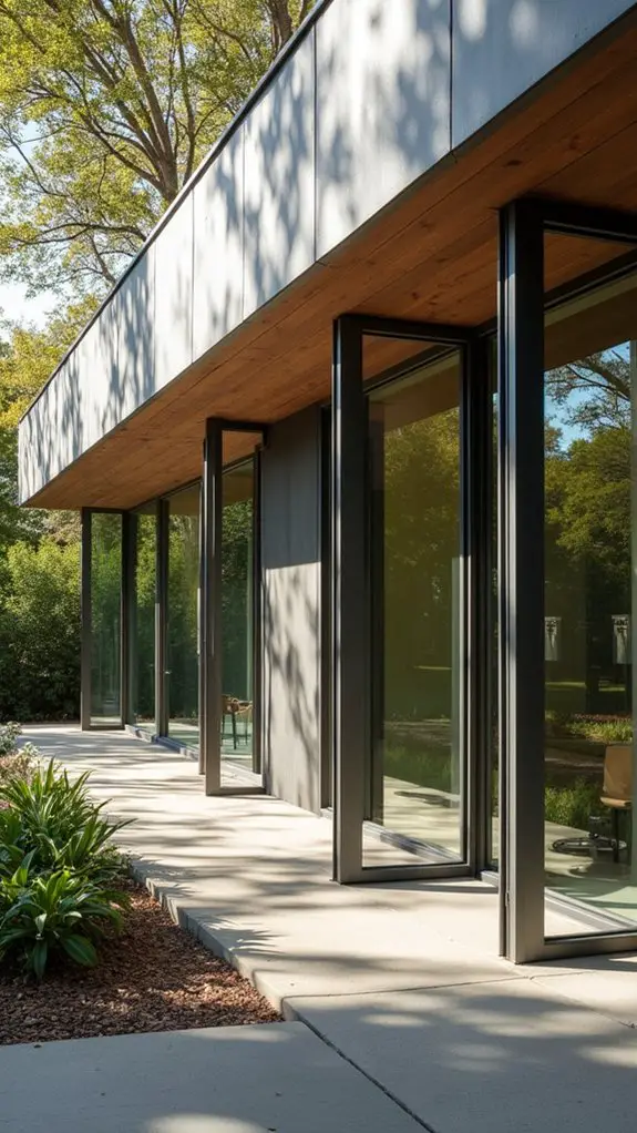 angular casement window design