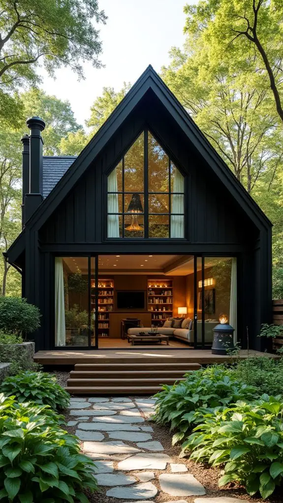 artistic black cottage charm